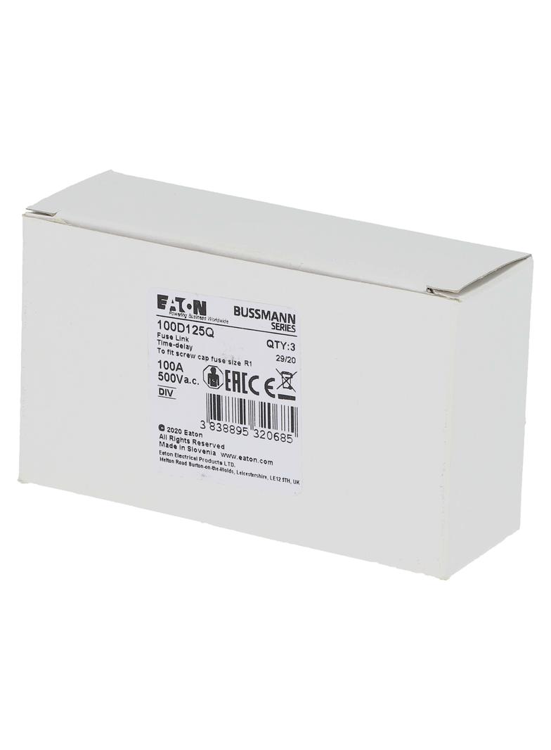 FUSE 100A DIV 500VAC Wkładka DIV 100A 500VAC E125 100D125Q EATON