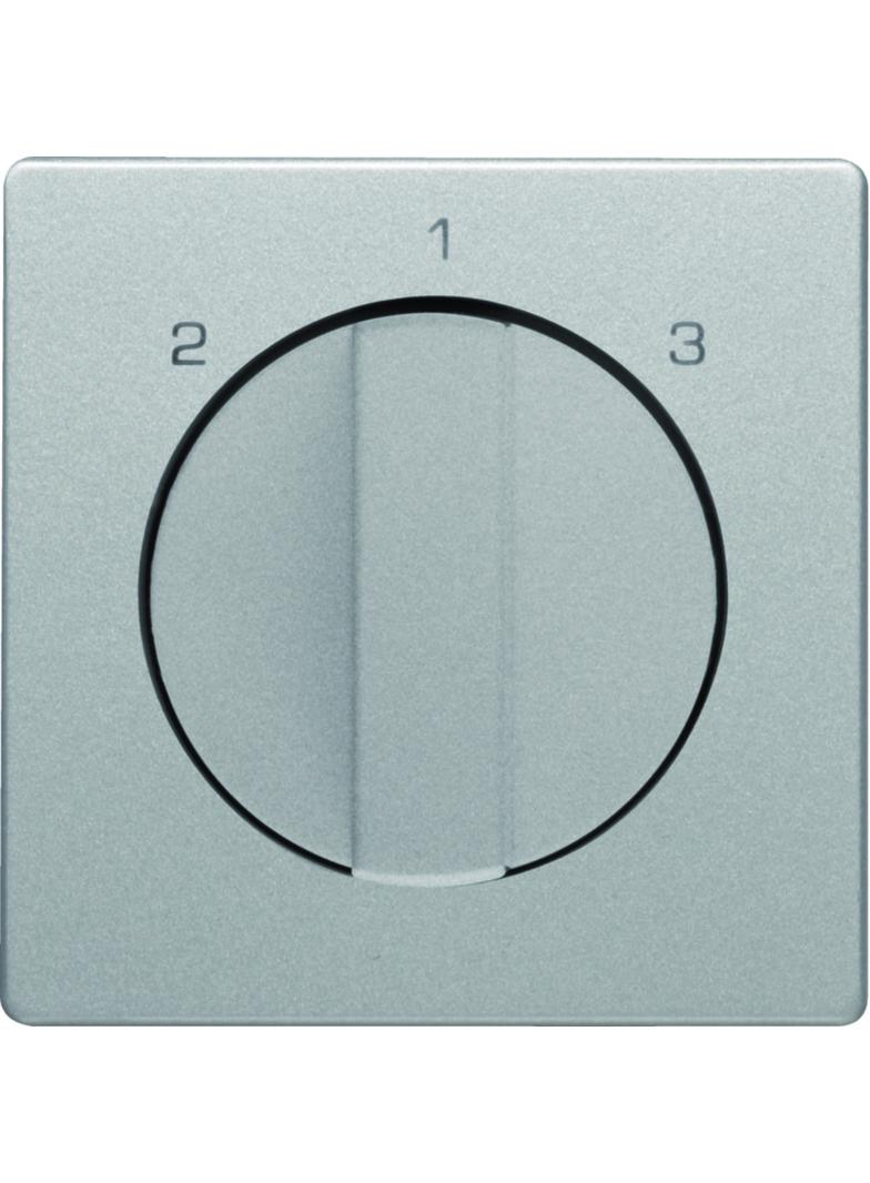 Q.x Płytka czołowa z pokrętłem do łącznika 3-poz. bez pozycji  0  alu aksamit