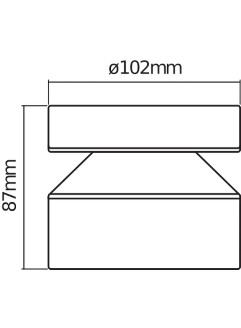 ENDURA STYLE CYLINDER CEILING 6WST LEDV Oprawa zewnętrzna