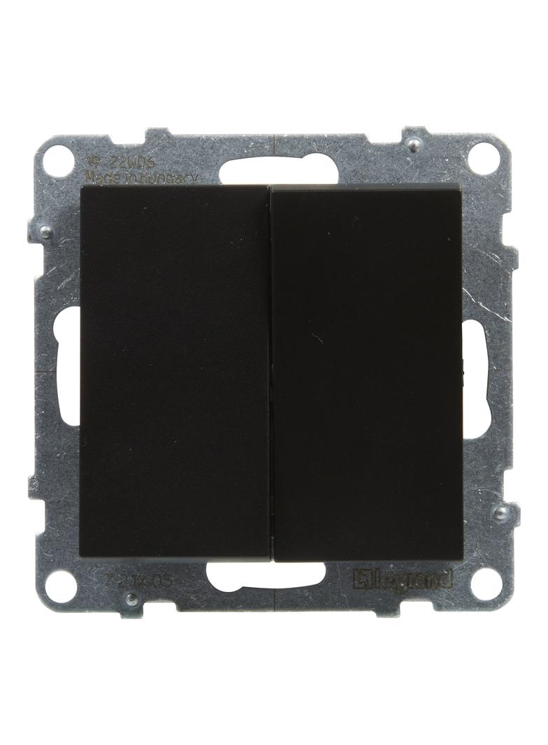 SUNO - Łącznik świecznikowy - 10 AX - 250 V~ - zaciski automatyczne, Czarny, Legrand