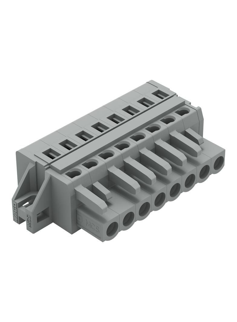 Gniazdo MCS‑MIDI Classic 8‑biegunowe szare raster 5mm 231‑108/027‑000 /50szt./ WAGO