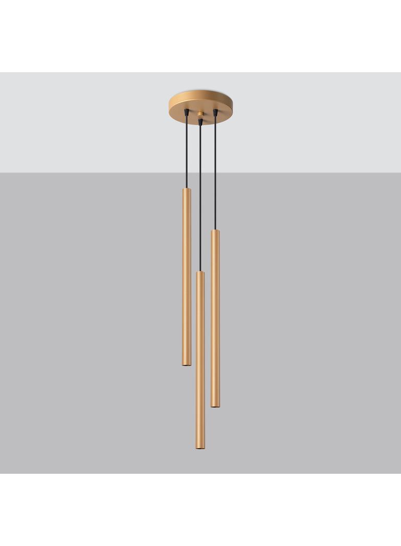 Sollux Lampa wisząca PASTELO 3P złota SL.1172