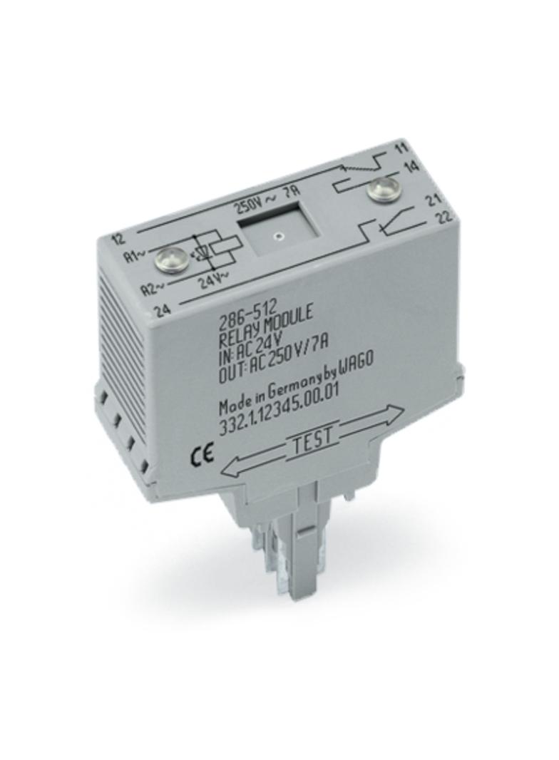 moduł przekaźnikowy 20mm 230V AC 2p WAGO