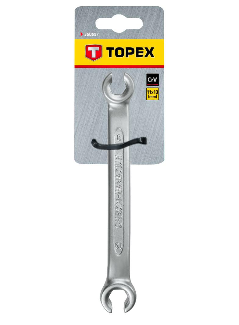 Klucz oczkowy półotwarty 11 x 13 mm