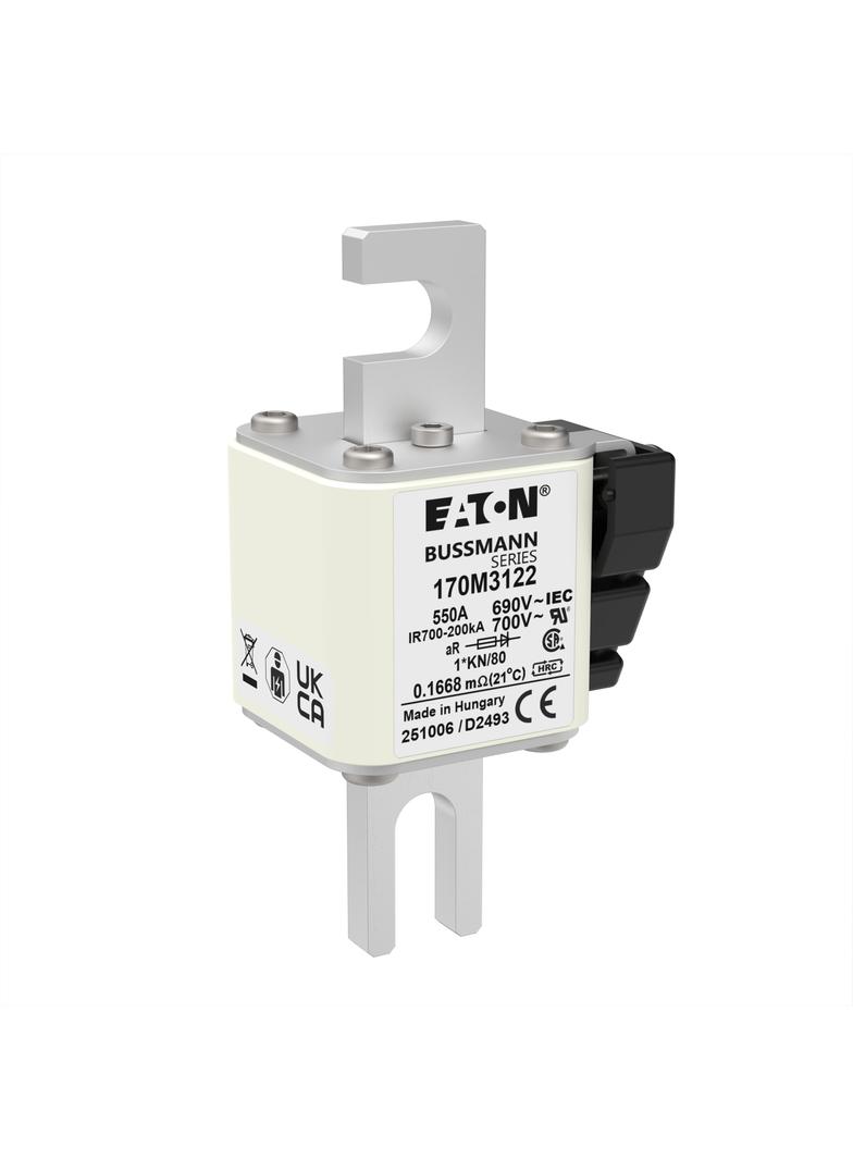 550A 690V 1*KN/80 aR INDICATOR FUSE Wkładka szybka 550A AC 690V compact DIN 1 45x59x104 mm 170M3122