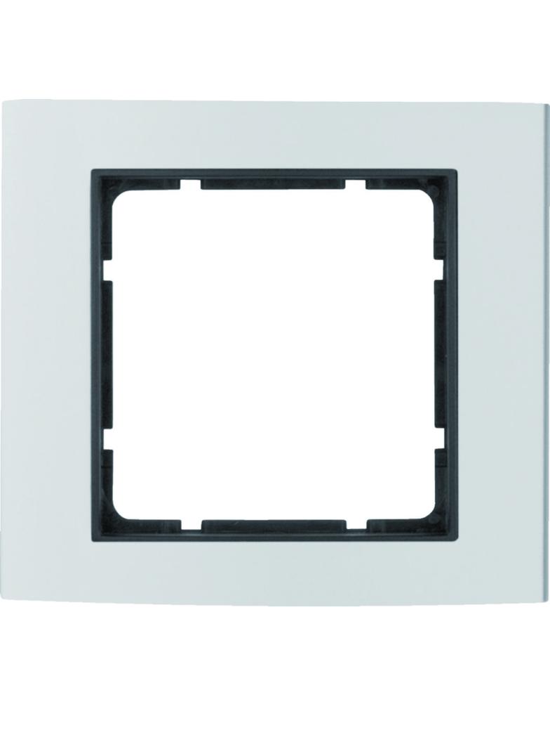BERKER B.3 Ramka pojedyncza aluminium/antracyt 10113004 HAGER