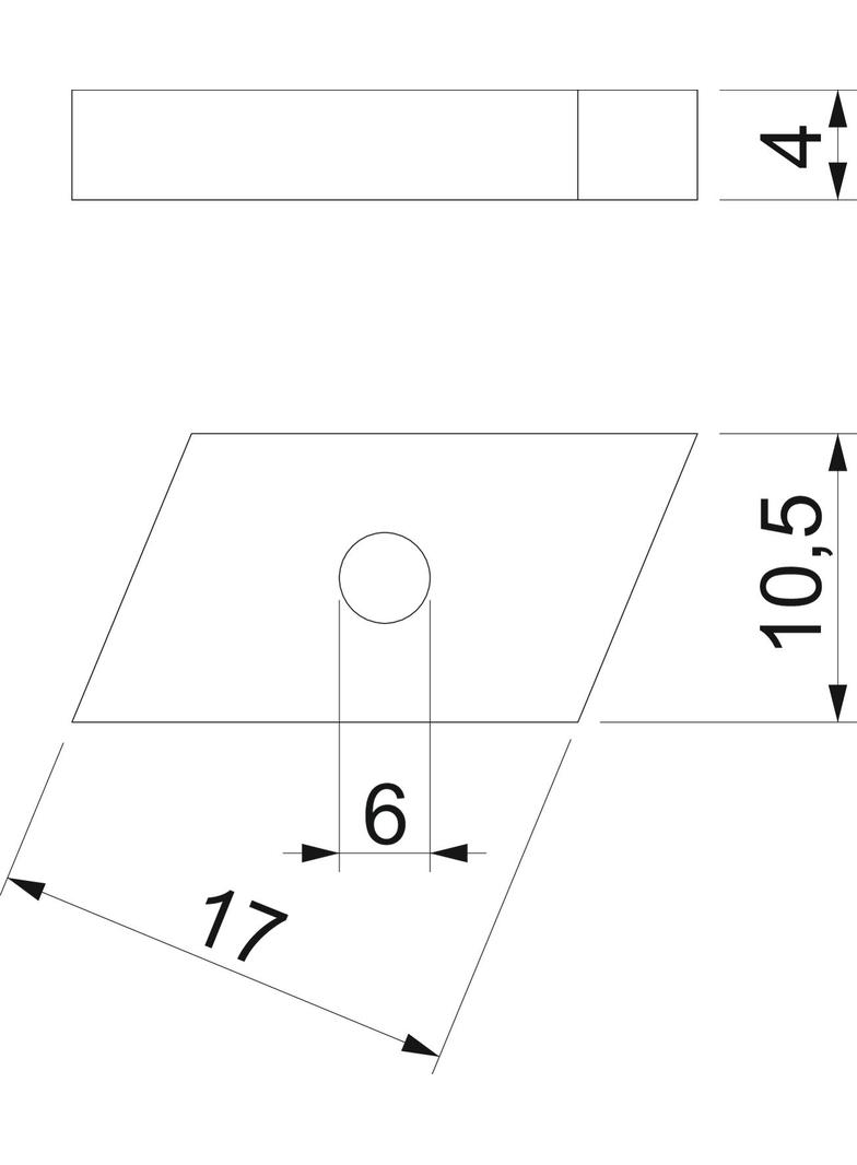 CL20SN M6 ZL Nakrętka ślizgowa