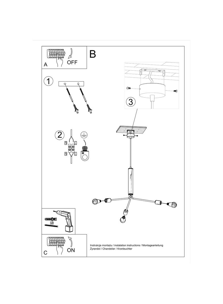 Sollux Żyrandol DUOMO 3D SL.0303
