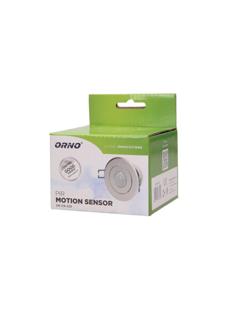 Czujnik ruchu 360st. IP20, 1200W, aluminium, do sufitów podwieszanych, regulacja położenia sensora OR-CR-223 ORNO
