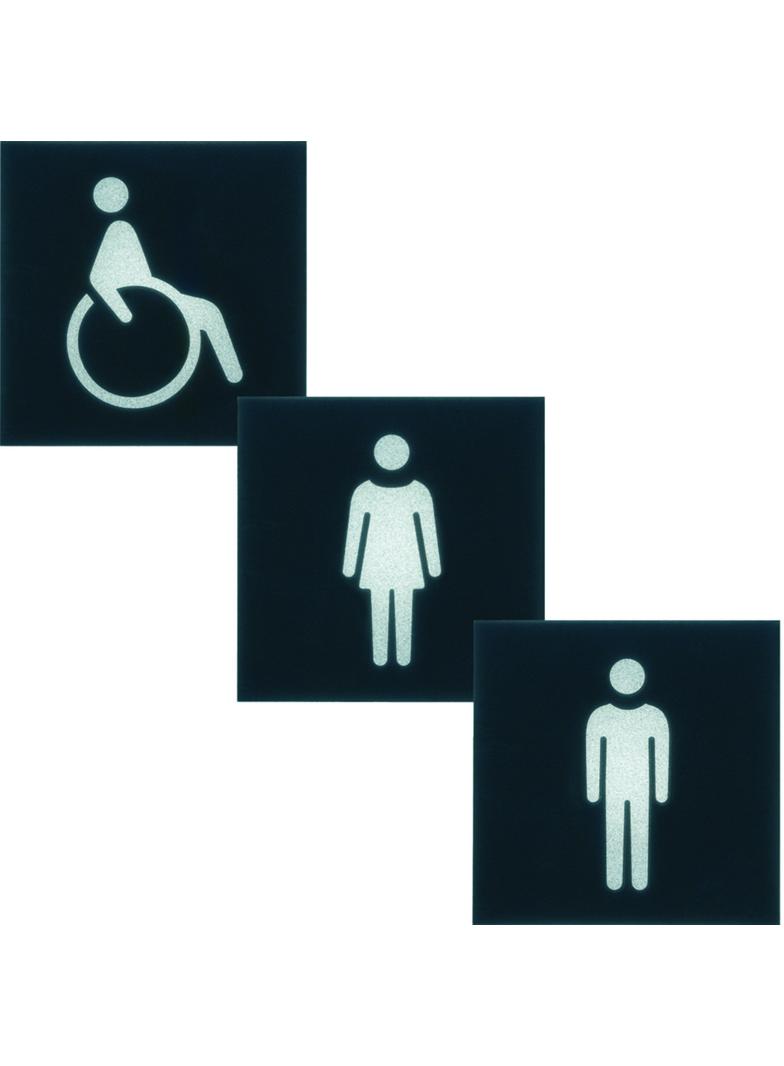 gallery Folia do lampy sygnalizacyjnej LED symbol WC