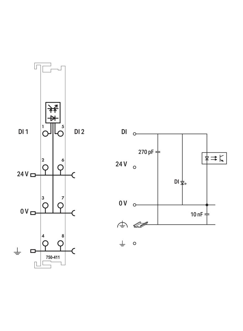 moduł 2DI 24V DC 0,2ms do czujników zbliżeniowych