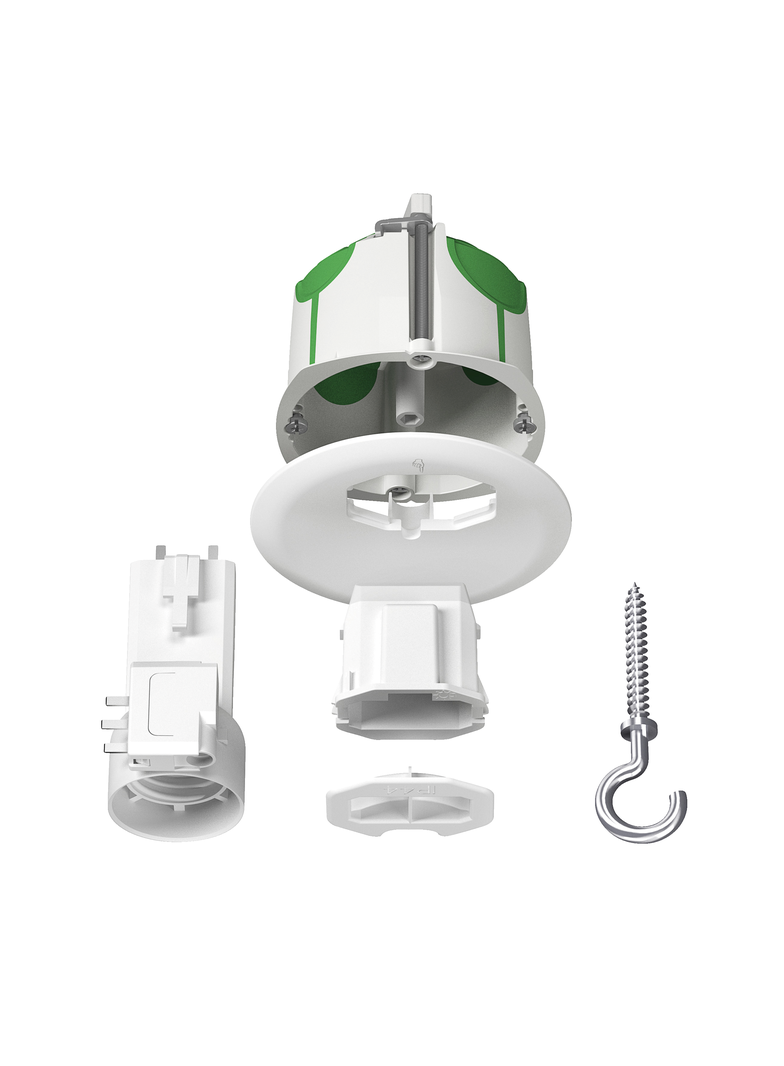Multifix Air Puszka sufitowa, zestaw z pokrywą i oprawką E27