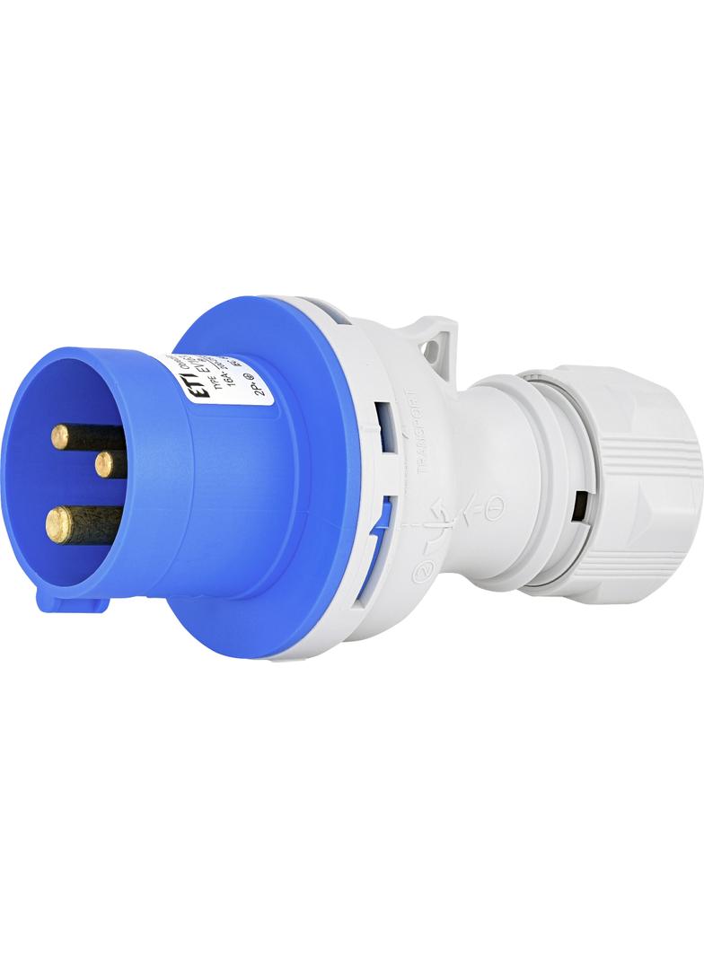 16A 230V 2P+PE Wtyczka IP44 EV 1632 004482016 ETI