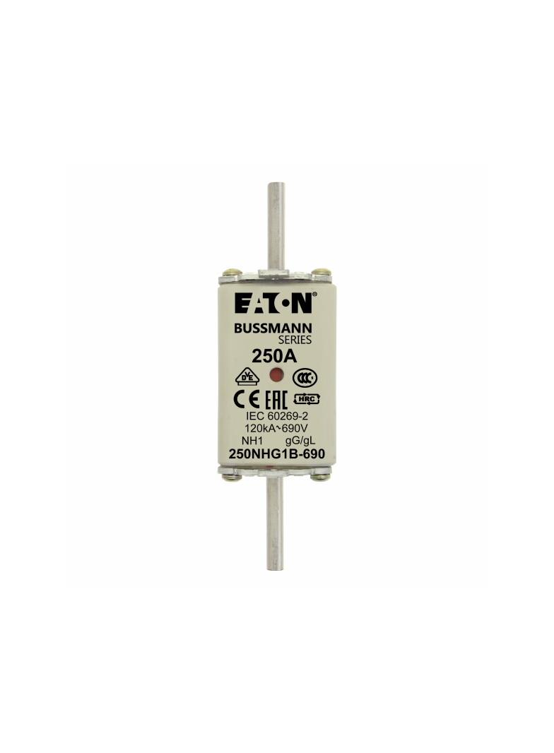 NH FUSE 250A 690V gG SIZE 1 Wkładka NH1 250A 690V GL/GG podwójny wskaźnik 250NHG1B-690 EATON