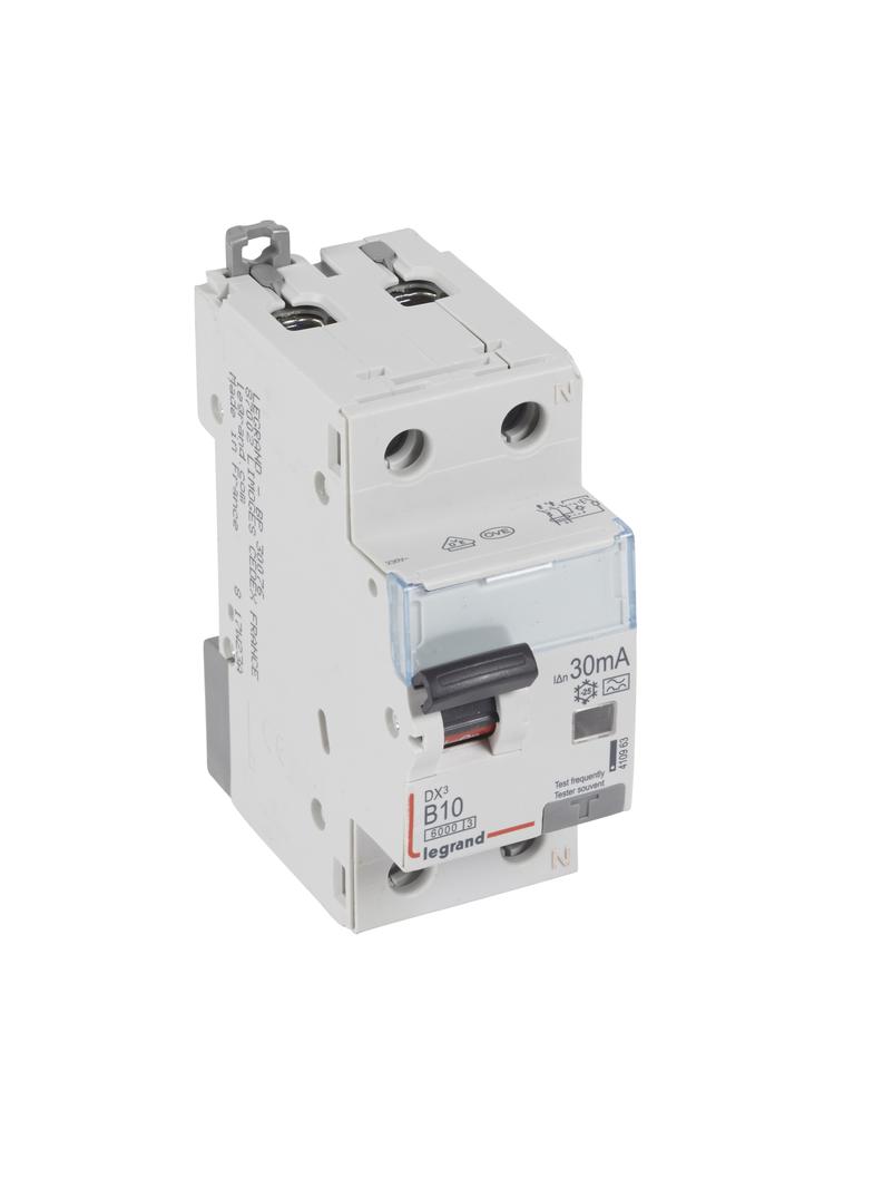 Wyłącznik Różnicowo-Nadprądowy 2P 10A B 0,03A Typa P312 DX3 410963 LEGRAND