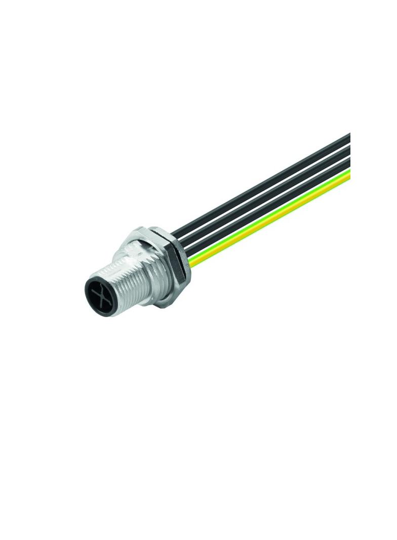 SAIE-M12S-4-S-0.2U-HW Wtyczka okrągła, wbudowana (z kablem), M12, Liczba biegunów: 4, 0.2 m, Dławnice kablowe: M 16 /1szt./ 1542640000 WEIDMÜLLER