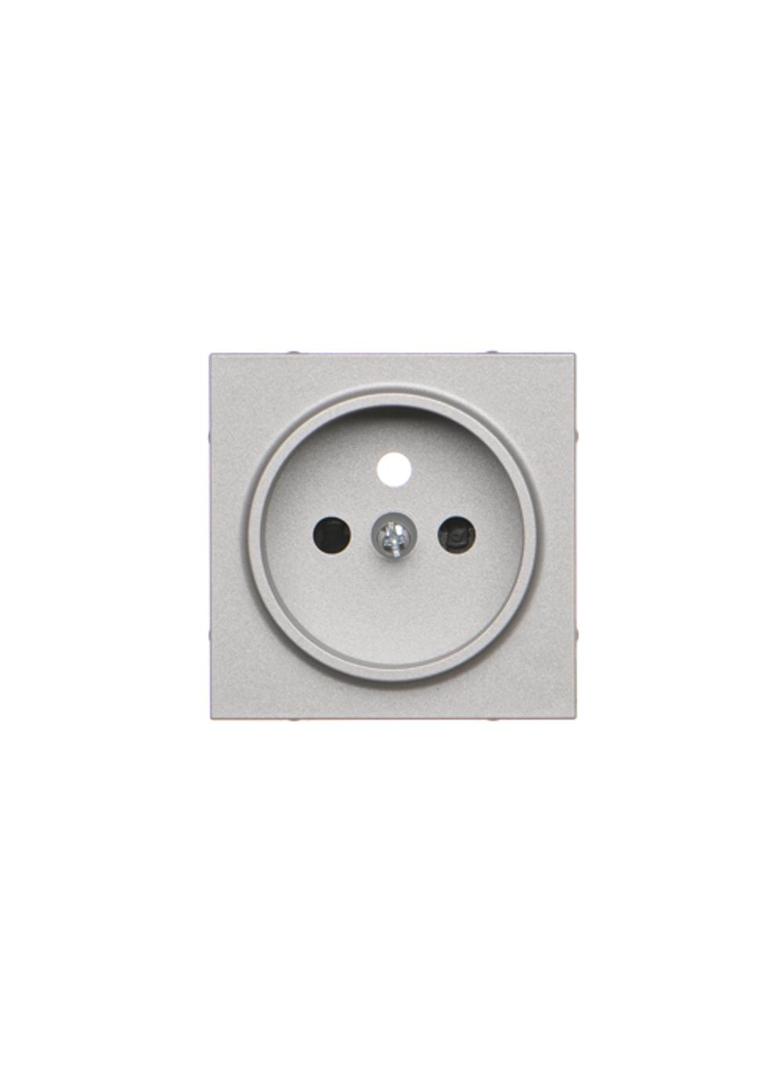 Simon 55 Pokrywa gniazda wtyczkowego pojedynczego do: SGZ1CM SGZ1M Aluminium mat TGZ1ZP/143 KONTAKT