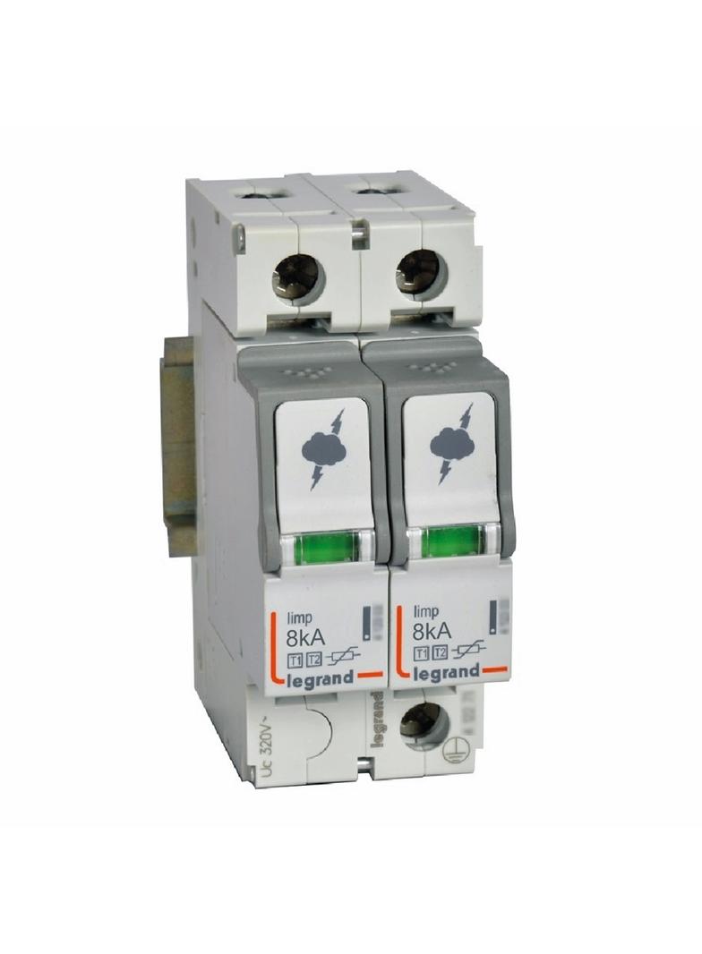 OGRANICZNIK PRZEPIĘĆ T1+T2 8/50 2P, Legrand