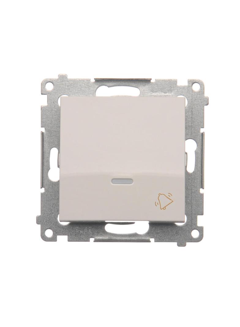 Simon 54 Przycisk „dzwonek” z podświetleniem LED 10A szybkozłączka biały