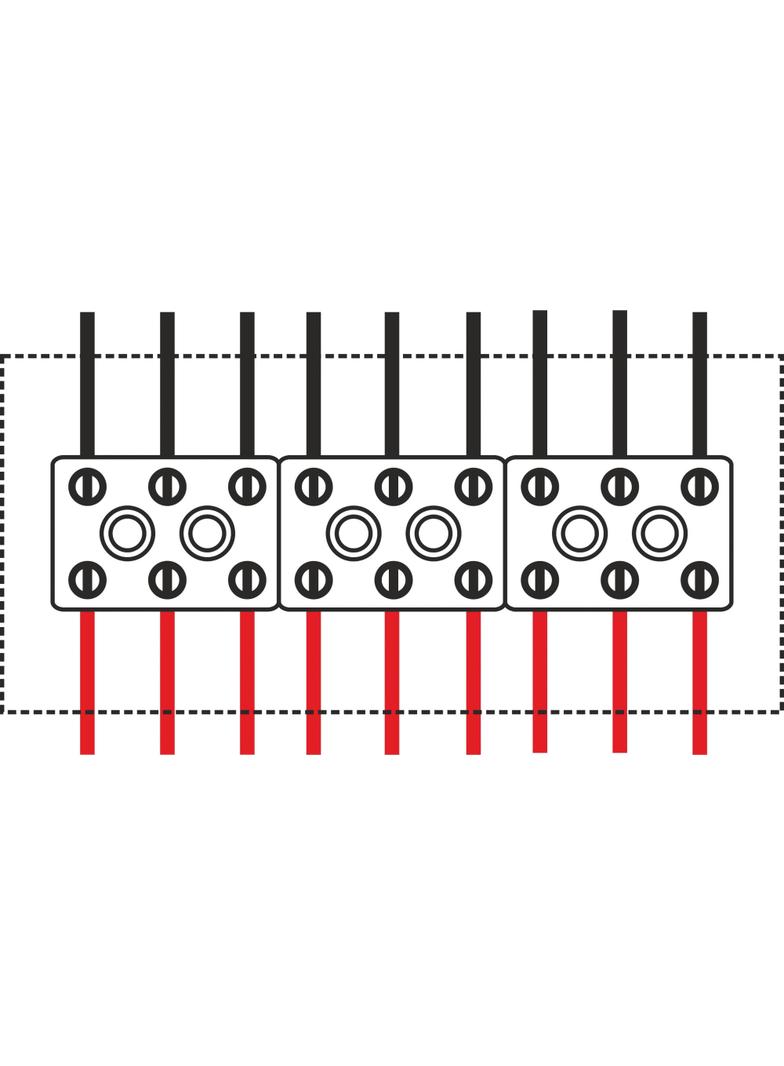 PIP-2AN P3x3x4 Puszka przeciwpożarowa, prostokątna, E90, przelotowa 3x3x4mm2, 197x103x30 mm - kolor