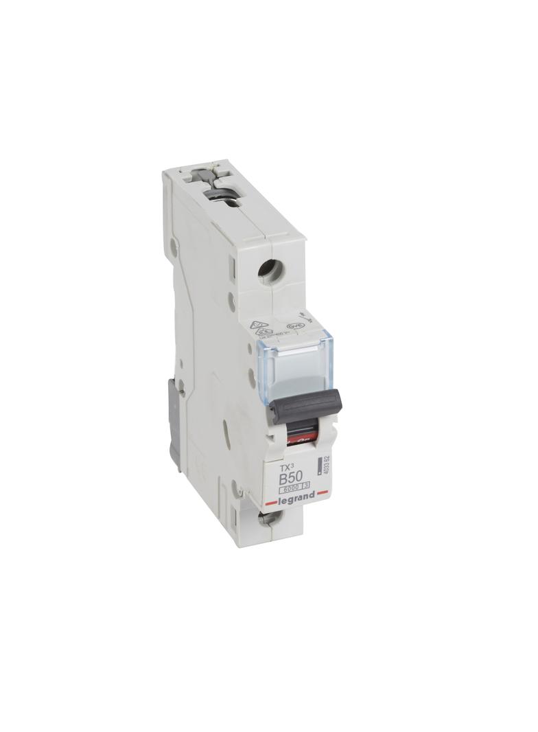 Wyłącznik Nadprądowy 1P B50A 6kA AC S301 TX3 403362 LEGRAND