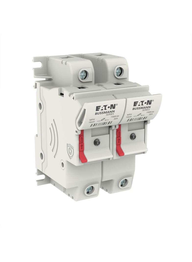 2 Pole 14x51 MFH PV Neon Indicator Podstawa wkł. cyl. 14x51 gPV 2p 32A 1500 Vdc wskaźnik fotow CHPV1