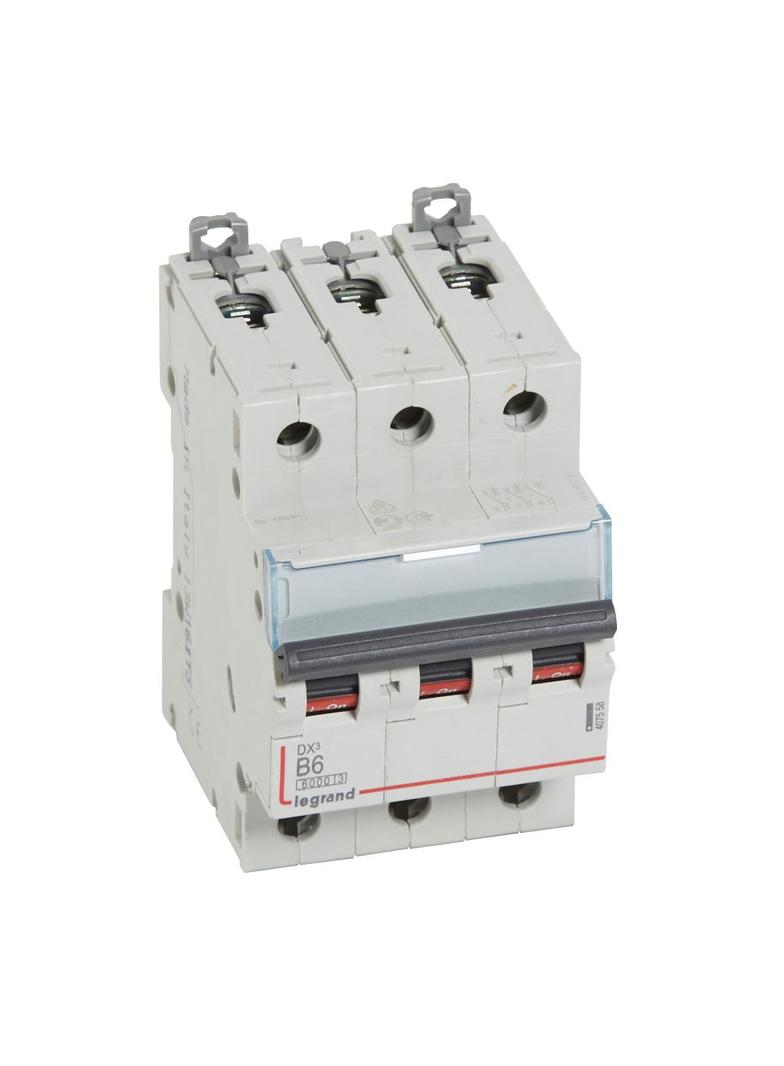 WYŁĄCZNIK NADPRĄDOWY S 303 3P B 6A 6000A SERII DX3, Legrand