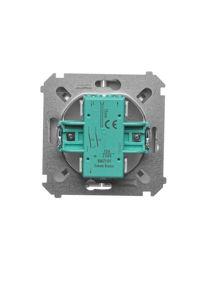 Simon Basic Przycisk roletowy 10A 250V zaciski śrubowe satynowy BMZ1.01/29 KONTAKT