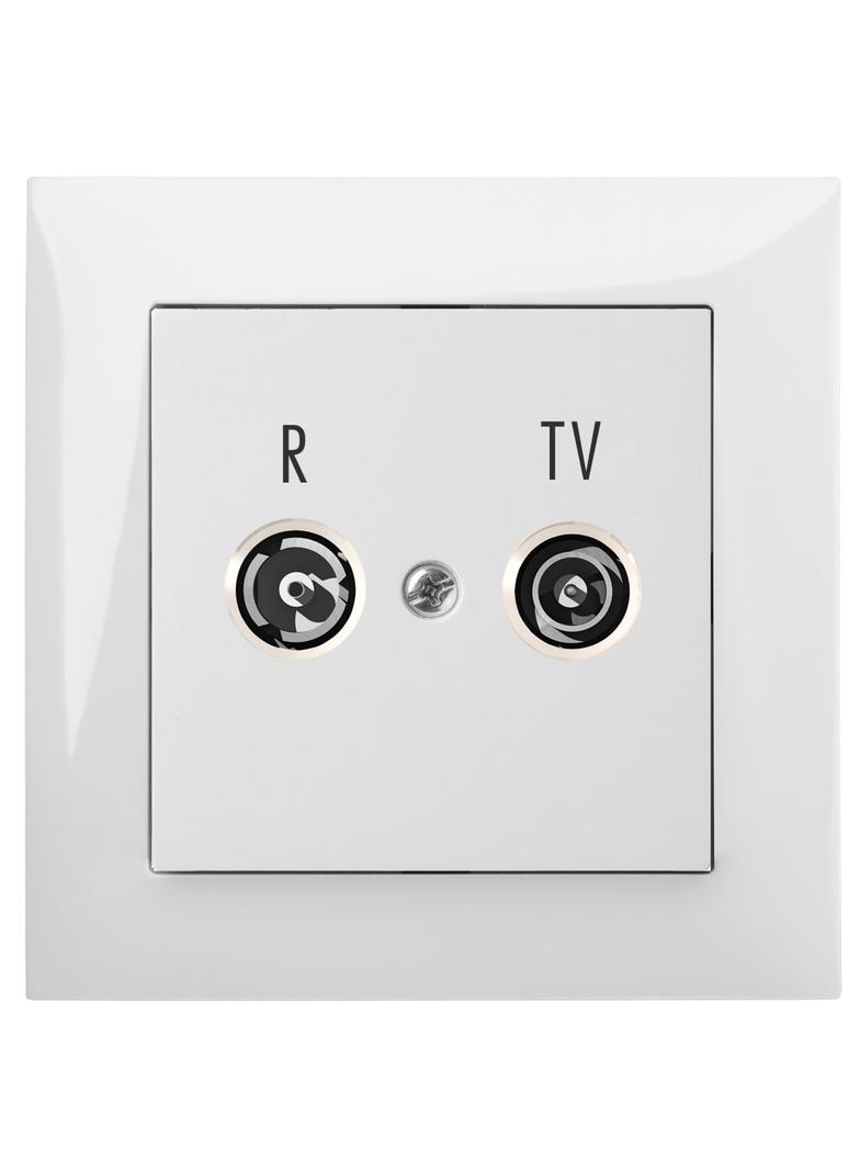 GPT SENTIA R-TV końcowe    białe  IP 20 biała