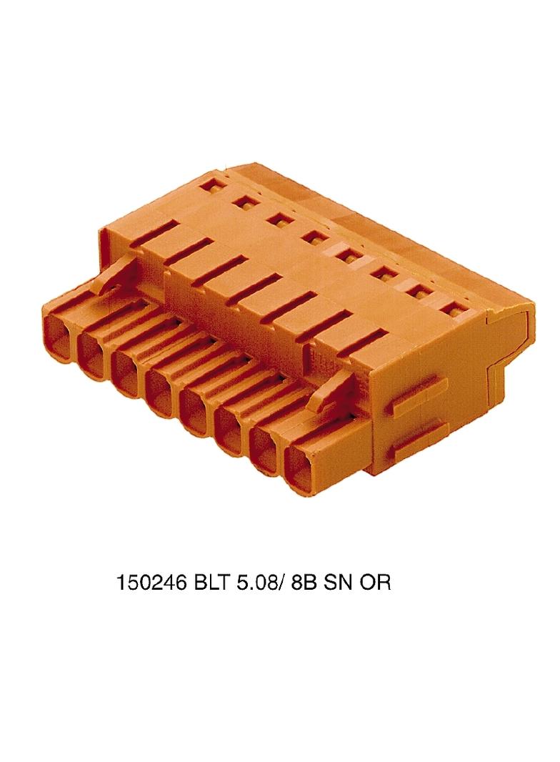 BLT 5.08HC/08/180B SN OR BX Wtyk PCB (złącze wiązki), 5.08 mm, Liczba biegunów: 8, Przylącze TOP /42szt./ 1502460000 WEIDMÜLLER
