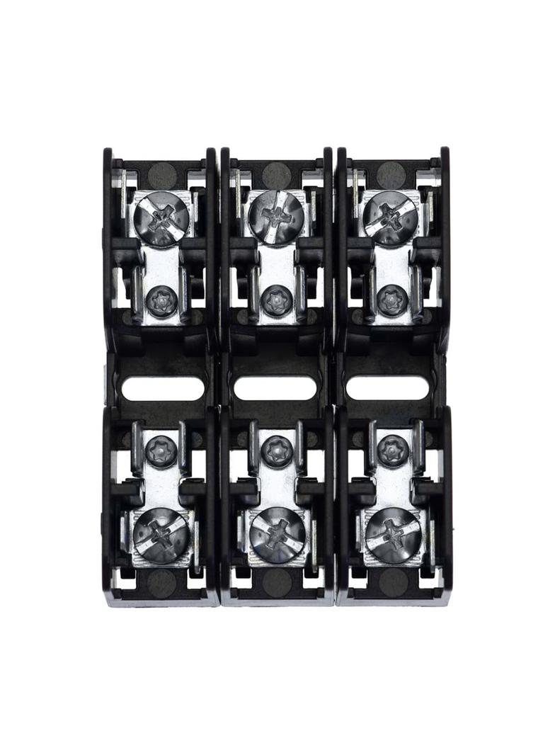 MIDGET FUSE BLOCK W/ SCREW & QC - 3 POLE Blok bezpiecznikowy BMM 600V 30A Zacisk śrubowy z szybko BM