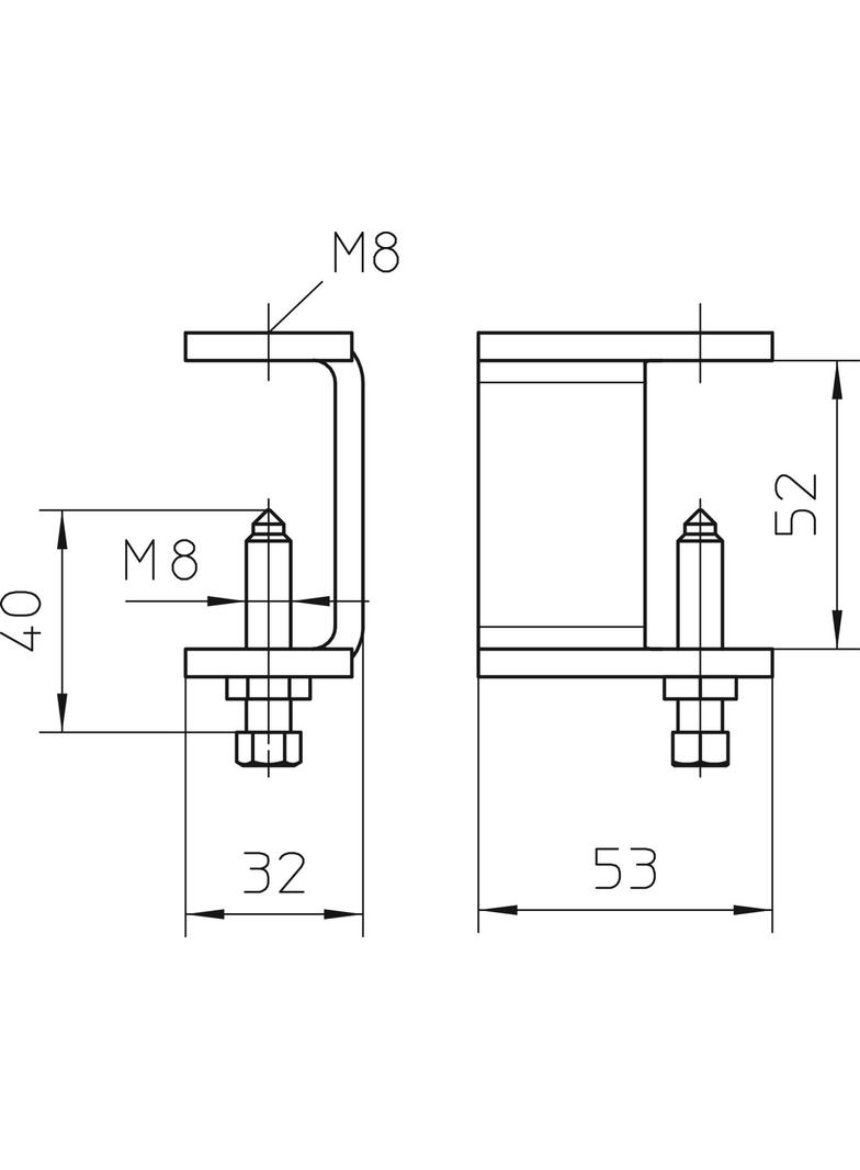 KLL 52 FT, Zacisk