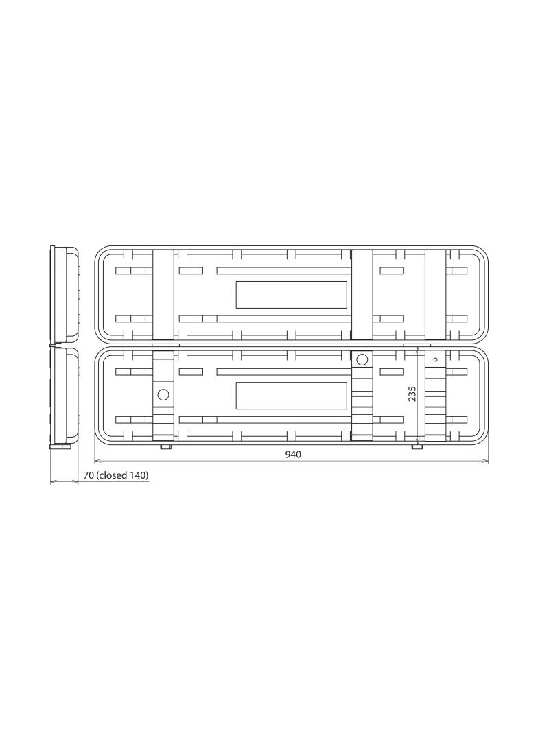 Kufer z tworzywa sztucznego na wskaźnik PHE III