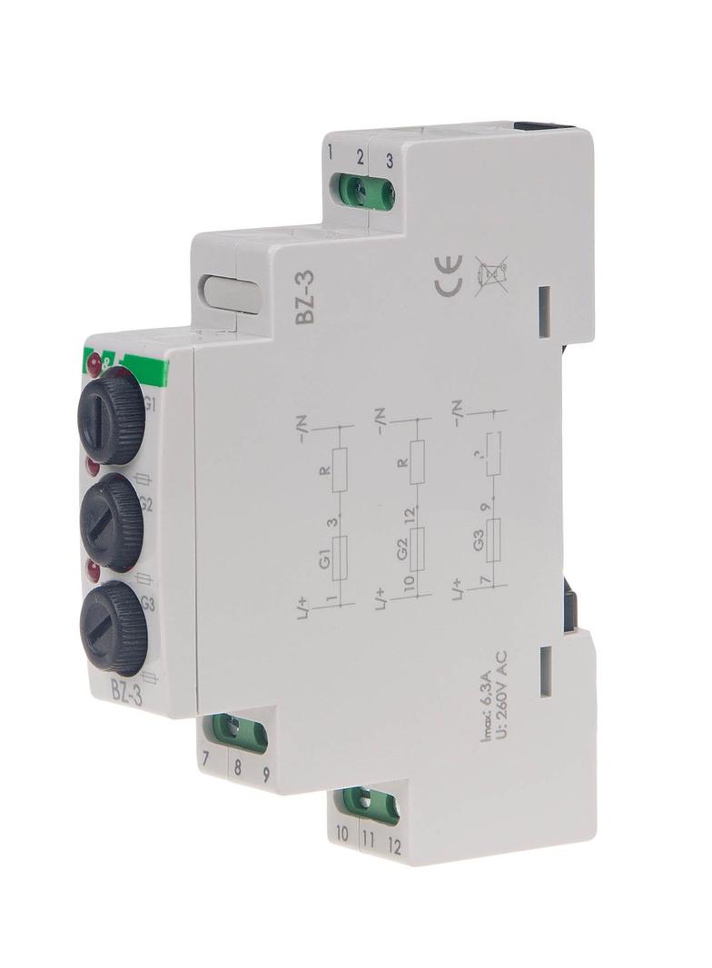 PRZEKAŹNIK PRIORYTETOWY, TRÓJGNIAZDOWY, I=6.3A, 1 MODUŁ