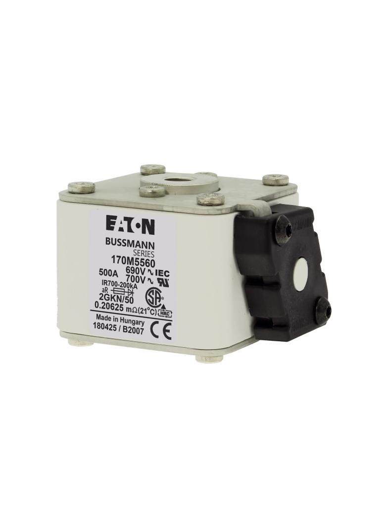 FUSE 500A 690V 2GKN/50 AR UC Wkładka szybka 500A AC 690V rozmiar 2 61x77x51 mm aR IEC UL, 170M5560 E
