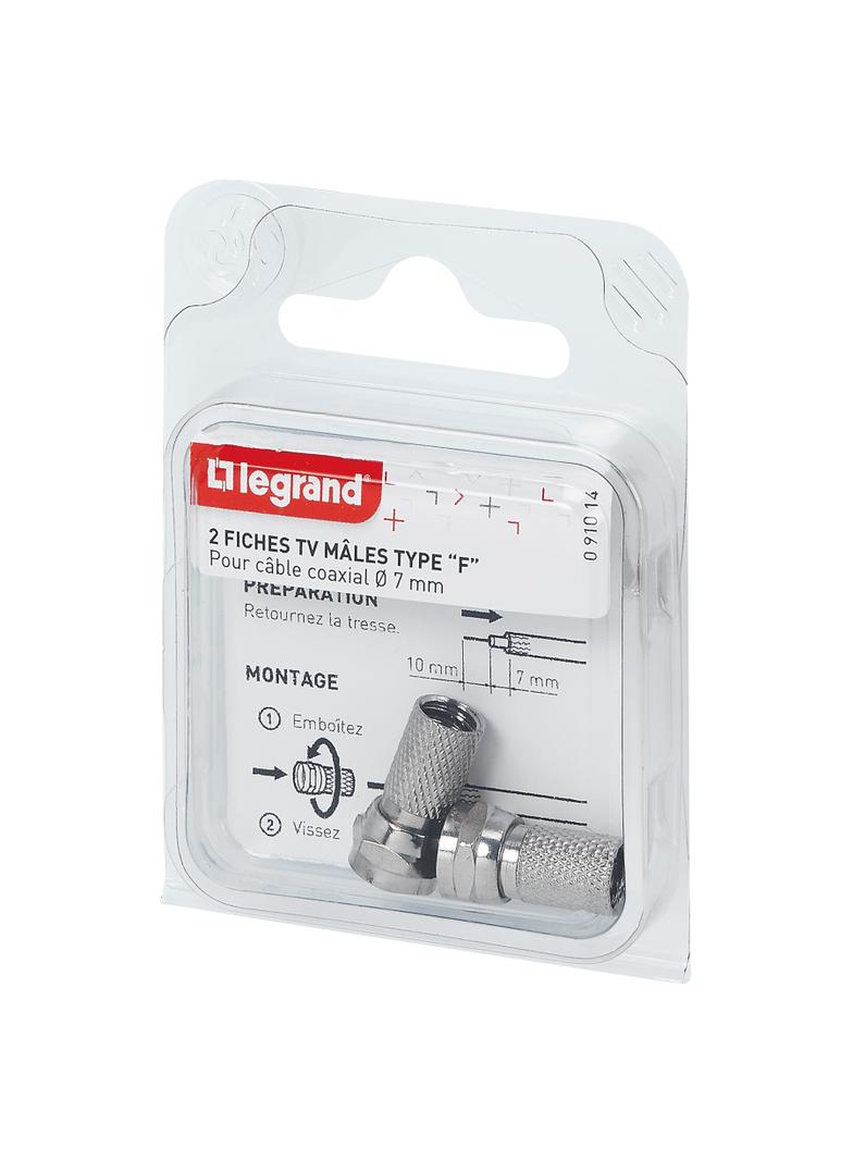 2 WTYKI ''F'' ŻEŃSKIE SKRĘCANE, Legrand