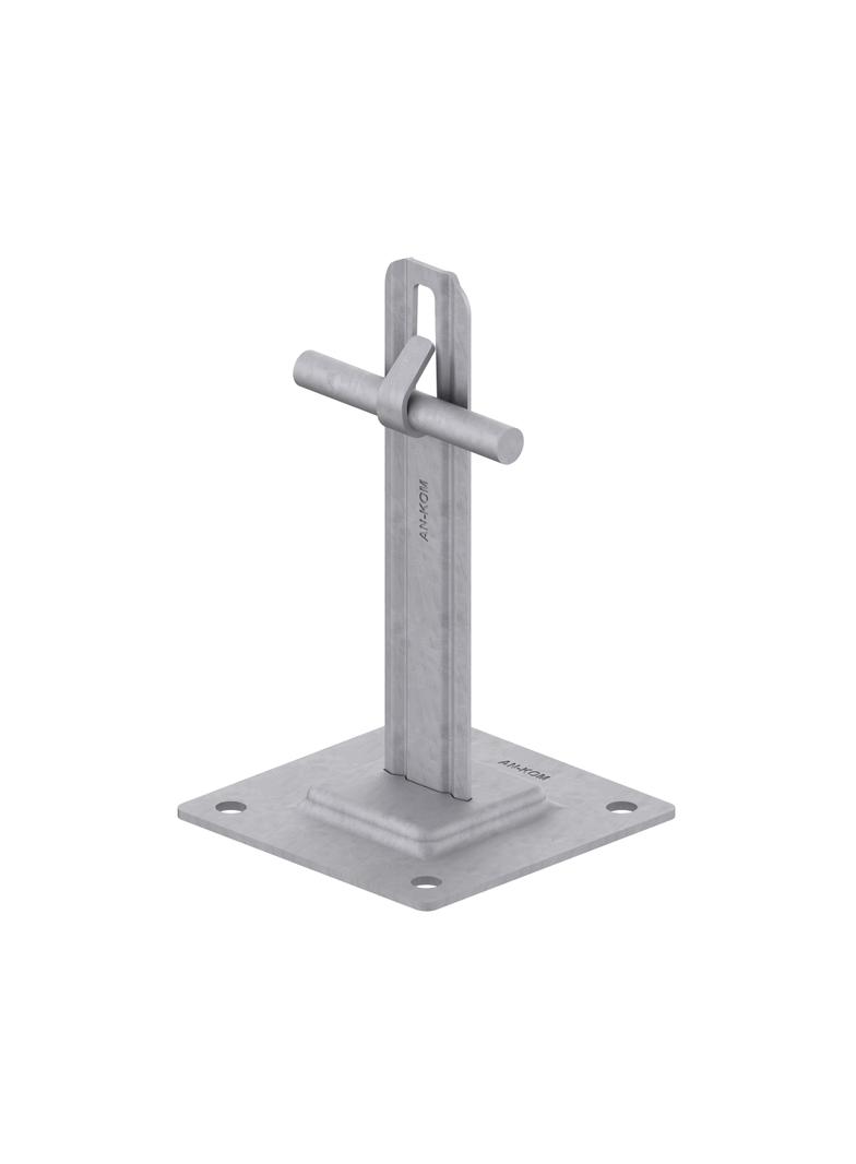 AN-11A/OG/-N Uchwyt na płytce stalowej H=12cm Z-zagięcie /OG/