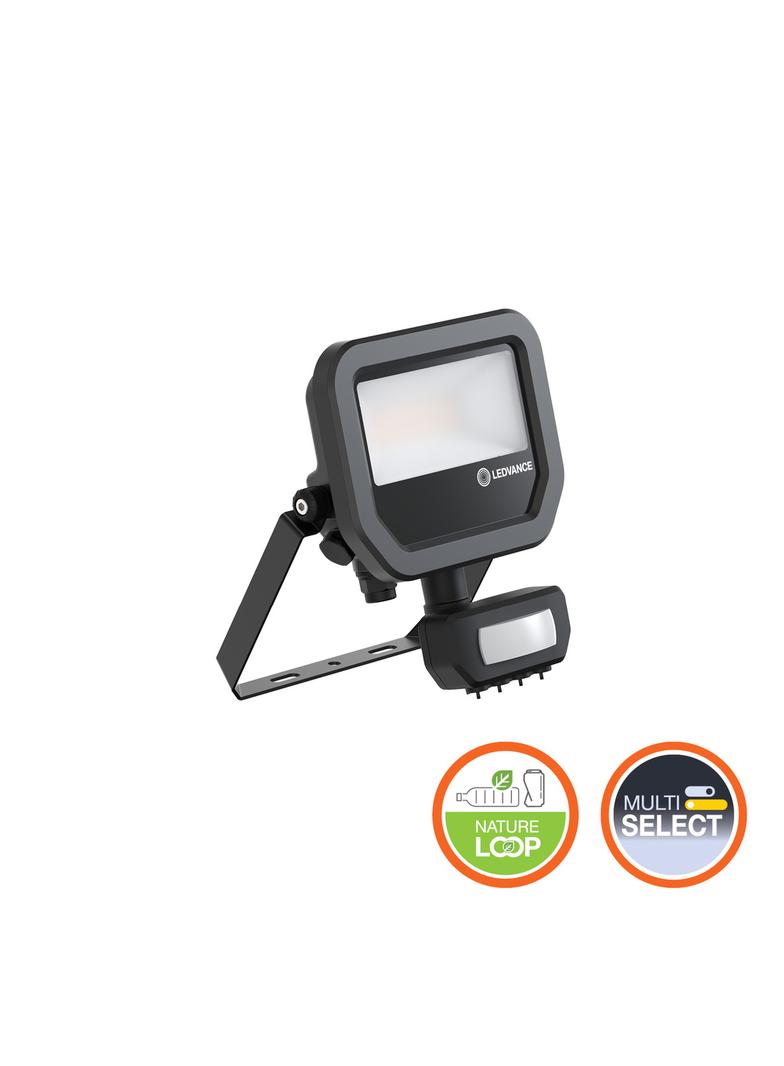 Naświetlacz LED z czujnikiem ruchu FLOODLIGHT sensor PFM G4 6W8W IP65 4000K 145lm/W czarny LEDVANCE