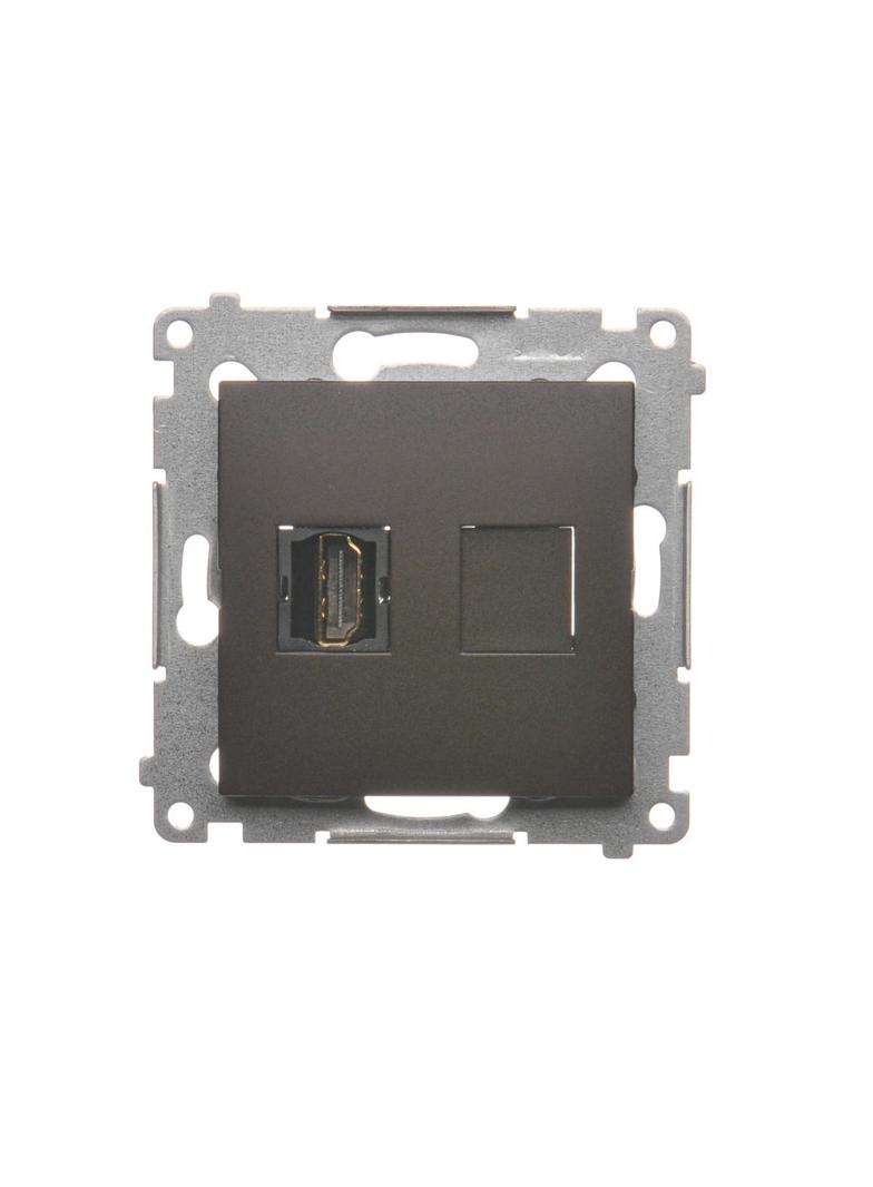 Simon 54 Gniazdo HDMI brąz mat DGHDMI.01/46 KONTAKT