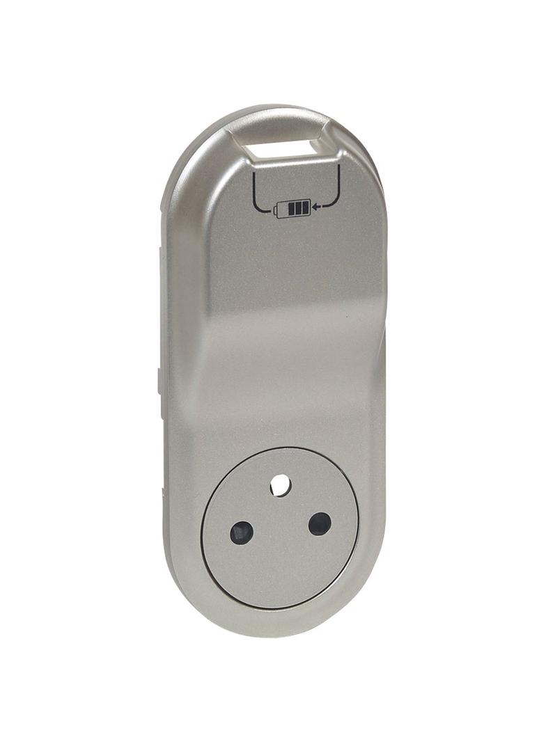CELIANE - Plakietka do Gniazd 2P+Z + ładowarka USB 1000 mA tytanowa, Legrand
