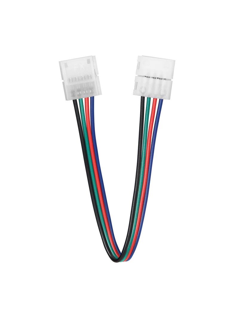 Złączka LED RGB 10mm dwustronna z przewodem