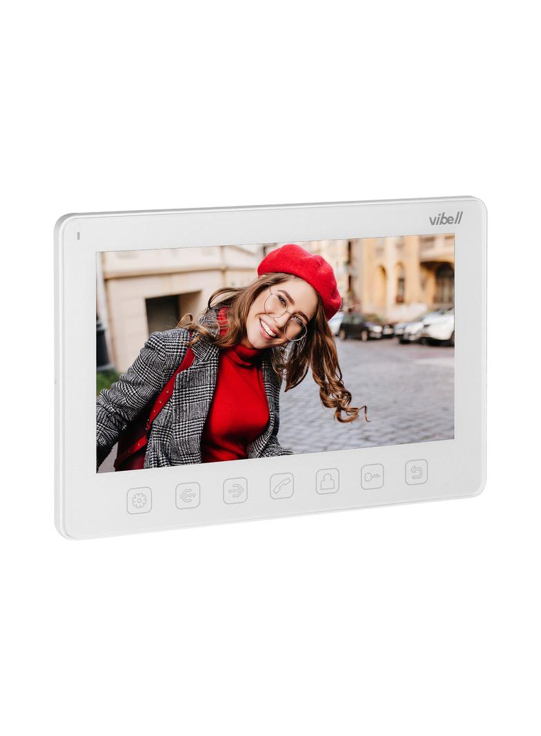 Wideo monitor bezsłuchawkowy kolorowy LCD 7” do zastosowania w systemach VIBELL biały OR-VID-EX-1057