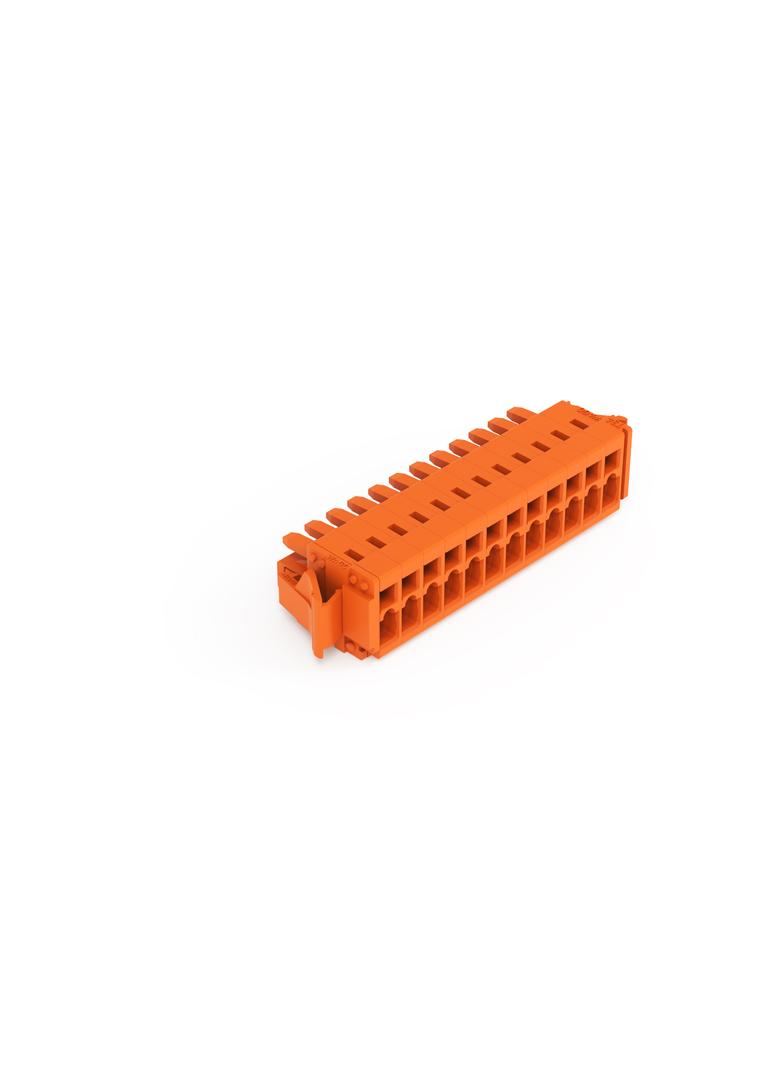 MCS-MINI Classic gniazdo 12-bieg. pomarańczowe raster 3,81 mm /25szt./ WAGO