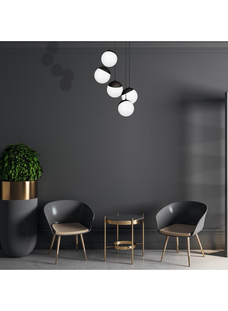 Milagro lampa wisząca Sfera Black 5xE14 MLP8869