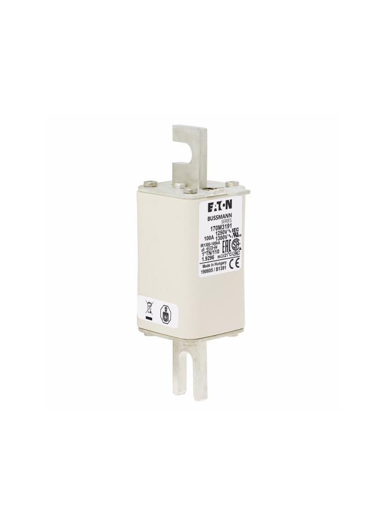 FUSE 100A 1250V 1*TN/110 AR CU Wkładka szybka 100A AC 1250V rozmiar 1 45x58x138 mm a 170M3191 EATON