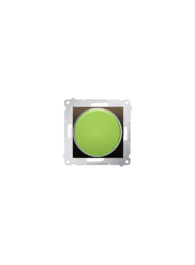 Simon 54 Sygnalizator świetlny LED – światło zielone 230V brąz mat DSS3.01/46 KONTAKT