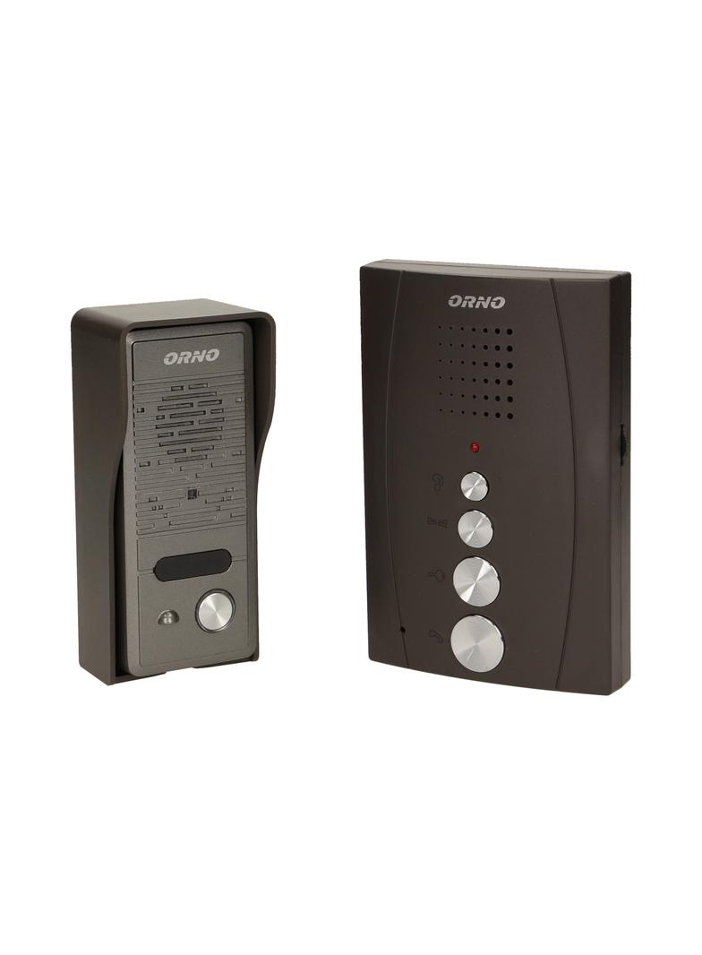 Zestaw domofonowy jednorodzinny z interkomem bezsłuchawkowy czarny ELUVIO INTERCOM OR-DOM-RE-920/B O