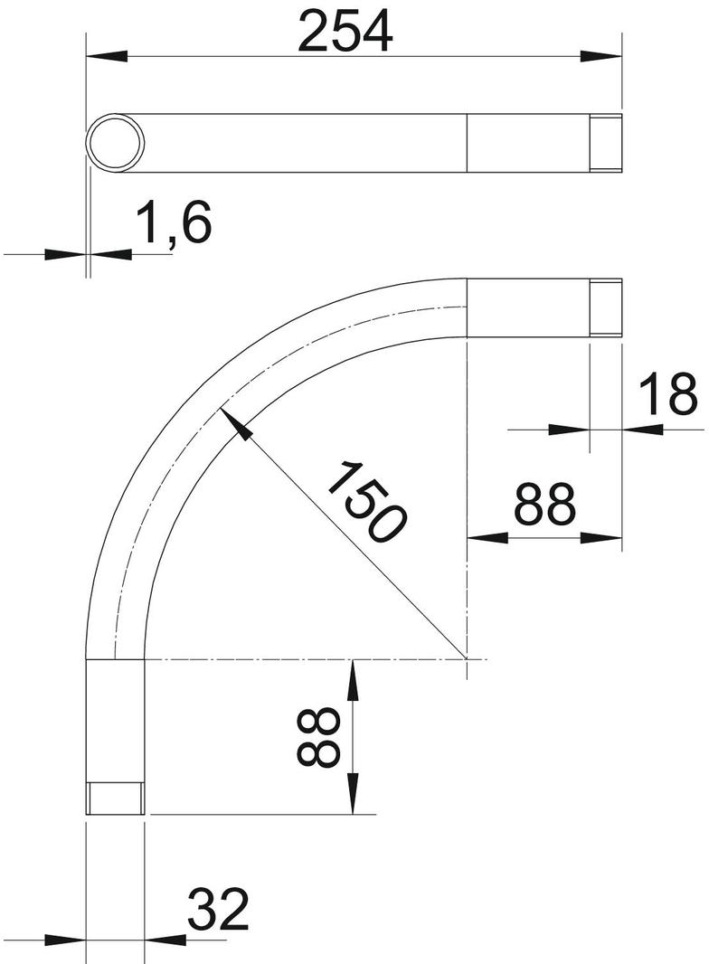 SBNM32 SW, Kolanko rurowe