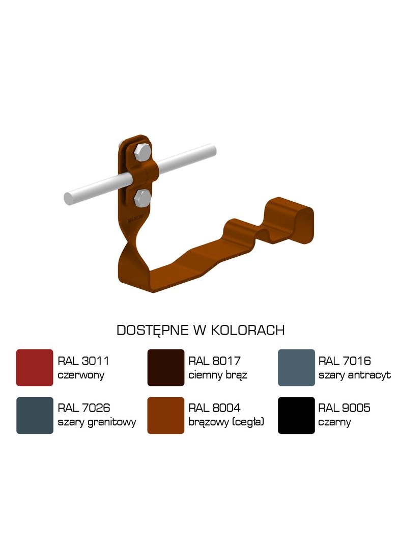 Uchwyt dach.skręc.prof. WZÓR 6 Z-śruba,H=10 cm/LA/