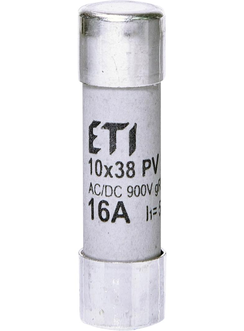Wkładka topikowa cylindryczna PV gR 900V CH10x38 gR 16A 900V AC DC 002625033 ETI